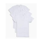 2(X)IST Men's White Color 100% Cotton Essential Cotton V-neck T-Shirt 3-Pack