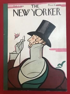 Vintage Magazine Cover The New Yorker Feb 22nd 1936 - Foto 1 di 2