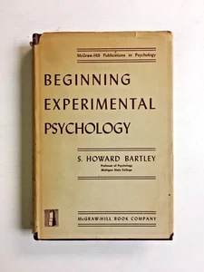 Beginning Experimental Psychology First Edition S. Howard Bartley Hardcover 1950 - Bild 1 von 3