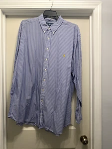 Ralph Lauren Men's 3XLT 3LT Pin Striped Poplin - Picture 1 of 2
