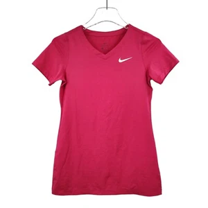 NIKE Youth Girls DRIFIT Shirt 835999 616 Pink Sunset Glow White Size XL - Picture 1 of 6