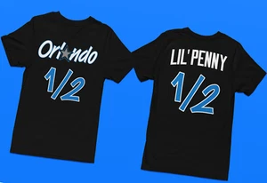 LIL PENNY HARDAWAY Anfernee Orlando Magic Toddler Jersey FRONT & BACK T-Shirt - Picture 1 of 6
