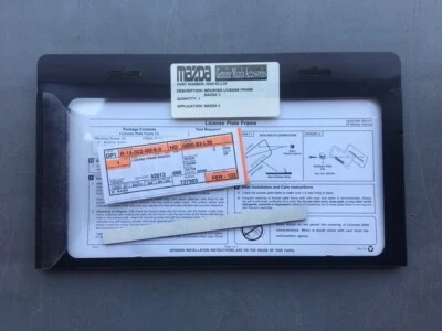 MARCO DE MATRÍCULA MAZDA 3 NUEVO FABRICANTE DE EQUIPOS ORIGINALES 0000 83 L30 Foto 1 de 2