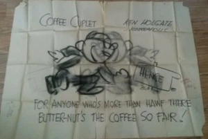 Unknown LARGE 36x83 Original Autographed Cartoon Drawing Help? #3 - Picture 1 of 1