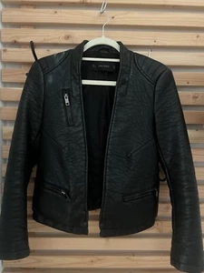 zara lederjacke schwarz S - Bild 1 von 8