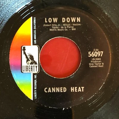 Canned Heat Low Down b/w Time Was Liberty 45 - Image 1 of 2