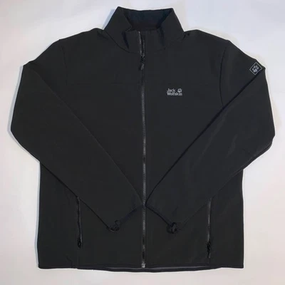 Chaqueta ligera Jack Wolfskin para hombre 3XL negra Softshell cremallera completa Foto 1 de 4