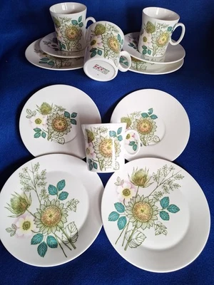 4 x Vintage MCM John Russell Hostess Tableware HI SUMMER Trios Mint Condition - Image 1 of 4