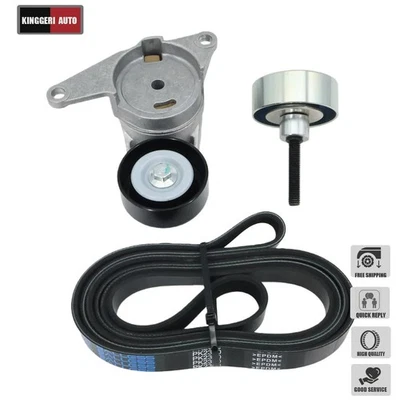 Serpentine Belt Tensioner Pulley Kit Fit Buick Enclave GMC Acadia Chevy Traverse Foto 1 de 4