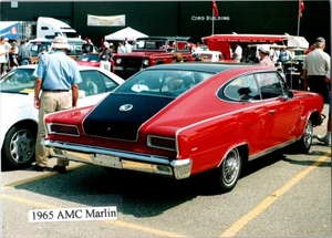 1965 AMC Rambler Marlin 2dr Fastback Heckwagen Show Foto 3,5x5 KOSTENLOSER VERSAND - Bild 1 von 2