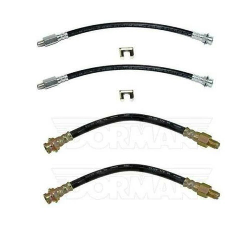 Brake Hose Kit Fits Chevrolet Corvette 1963-1982 Rubber-HSK0065OM - Image 1 of 1