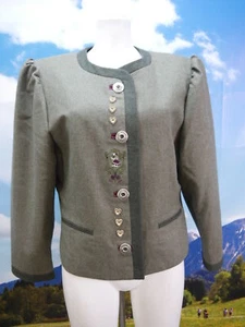 Your Sixth Sense grün Dirndljacke mit Stickerei schöne Trachtenjacke Gr.42 - Bild 1 von 7