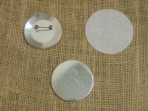 Button Badge Set Blank Pin Back Parts for a button maker machine 30 Sets