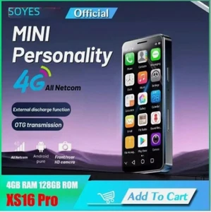 SOYES XS16 Pro 4GB RAM 128GB ROM 4" Mini Smartphone 4G LTE Phone Type-C OTG - Picture 1 of 10