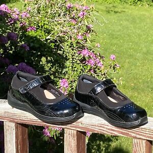 Drew Rose 7 WW Black Croc Mary Jane Comfort Shoes Orthopedic Diabetic P221 EC