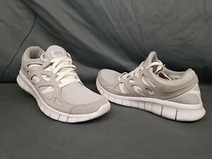 Nike Men's Free Run 2 Running Sneakers Mesh Wolf Grey Size 8 DISPLAY MODEL!