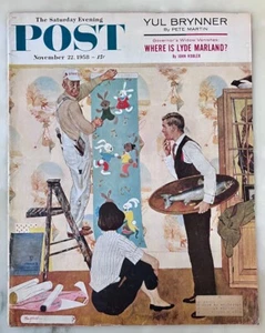 Saturday Evening Post November 22, 1958 magazine - Cover Only by George Hughes - Imagen 1 de 1