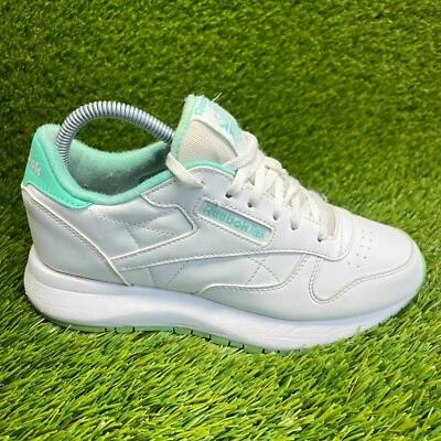 Zapatillas deportivas Reebok clásicas de cuero SP para niños talla 6Y blancas Foto 1 de 4