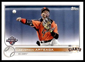 2022 Topps Pro Debut #PD-200 Aeverson Arteaga ACL Giants