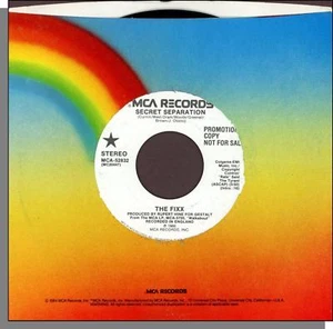 The Fixx - Secret Separation - 1986 MCA Promo 7" 45 RPM Single! - Imagen 1 de 3