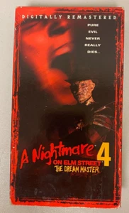 A NIGHTMARE ON ELM STREET 4 THE DREAM MASTER NEW LINE HOME CINEMA VHS - Picture 1 of 3