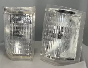 VW Rabbit MK1 Grill Clear Corner Lights 1980-1984 New Pair - Picture 1 of 3