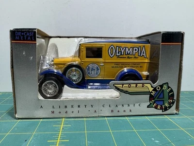 De colección Nuevo en Caja Liberty Classics Ford Modelo A Van Olympia Premium Cerveza Diecast 2528 Foto 1 de 4