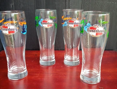 4 verres de bière de marque Kronenbourg thème Capitale - Photo 1/4