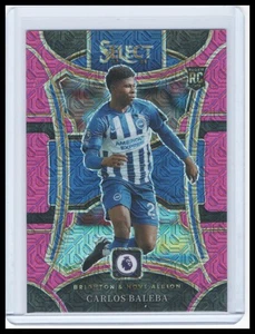 2023-24 Panini Select Premier League - Carlos Baleba - Pink Mojo Rookie #/325 - Imagen 1 de 2
