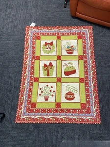 Handmade Christmas Quilt - Throw size. 50x38 Winter Fun - Picture 1 of 4
