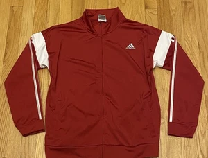 Adidas Full Zip Jacket Red Youth L Large 14/16 - Picture 1 of 3