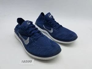 Nike Free RN Flyknit 2018 Men's Size 9 Running Shoes College Navy - Picture 1 of 12