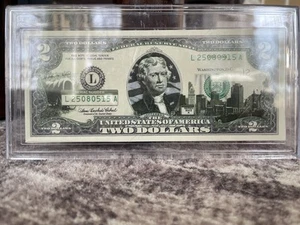 Series 2003 A $2 Dollar Bill - With Case - Picture 1 of 7
