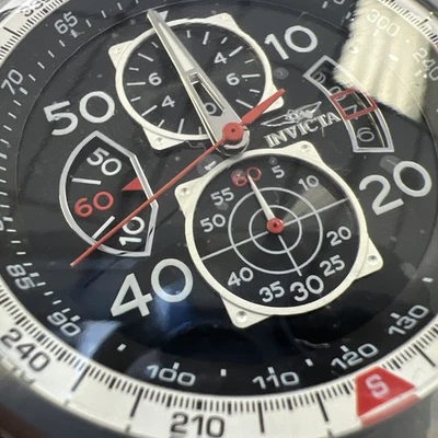 Invicta Aviator Chronograph Quartz Black Dial Men's Watch 40699🔥(BNS😱) - image 1 of 4