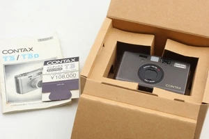 Double Teeth 【Exc+5 in Box】 Contax T3 Black 35mm Point & Shoot Film Camera JAPAN - Picture 1 of 21