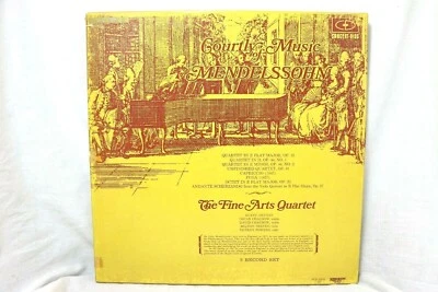 A32 The Fine Arts Quartet: The Courtly Music Of Mendelssohn -  MP1505 3 LP Set - Image 1 of 2