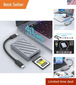 CFexpress Type B Card Reader,.0 40Gbps CF express Cards Type B Reader Support... - Afbeelding 1 van 8