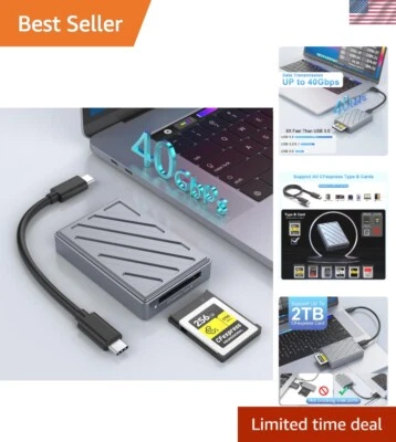 CFexpress Typ B Kartenleser, 0 40Gbps CF Express Karten Typ B Leser Unterstützung... - Bild 1 von 4