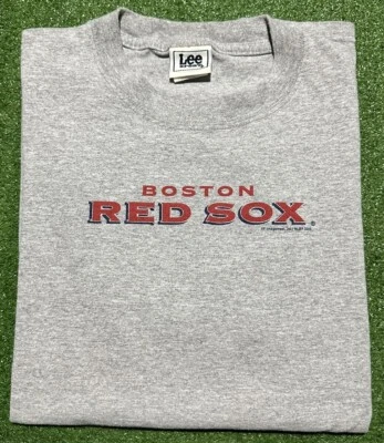 Camiseta deportiva vintage Boston Red Sox Lee doble cara adulto talla mediana Foto 1 de 4