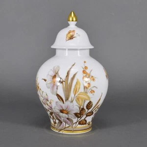 Vase Deckelvase Kaiser ArtDeco Designvase Insekten Blumen Porzellan porcelain - Bild 1 von 8