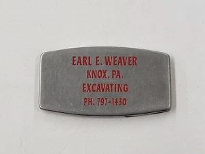 Vintage Zippo Pocket Knive And File Advertising Earl E. Weaver Excavating - Picture 1 of 6
