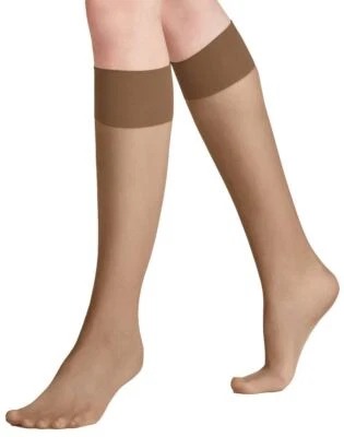Medias hasta la rodilla Falke Pure Matt 20 Denier para mujer - beige sol Foto 1 de 4