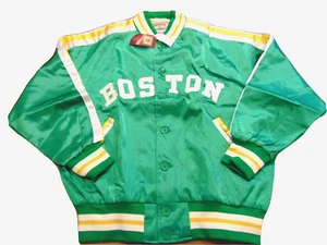 MITCHELL & NESS NBA HWC BOSTON CELTICS BILL RUSSELL 1956-57 SATIN JACKET 52 $350 - Picture 1 of 3