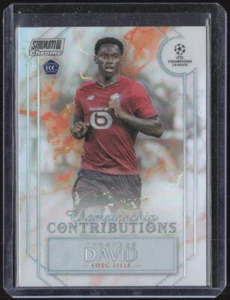 2021-22 Stadium Club Chrome UEFA Jonathan David Championship Contributions - Picture 1 of 2
