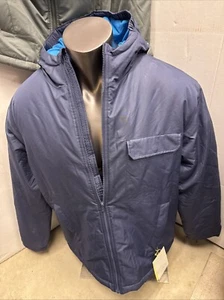 All In Motion Men's Zip-Up Winter Hooded Wind-Resistant Jacket Water-Resistant - Picture 1 of 25