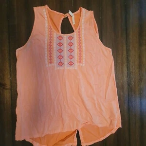 Blusa para mujer talla M melocotón/coral muy bonita sin mangas estilo lindo - Imagen 1 de 9