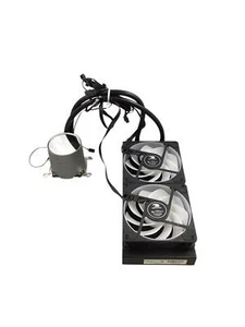 iBUYPOWER-AW4 240mm Radiator CPU Liquid Cooler (2x120mm Core Fans) w/RGB- white - Afbeelding 1 van 7