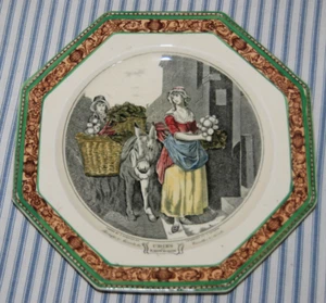 Cries of London - Turnips & Carrots - Vintage Wall Plate Adams Tunstall England - Picture 1 of 3