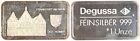 Degussa 1 uncja - Frankfurt Der Römer - 1 uncja sztabki drobnego srebra