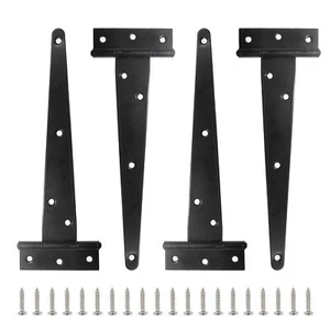 4 Stück 8 Zoll TStrap Scharniere für Scheunentorscharniere Schranktor Rolladen - Bild 1 von 9